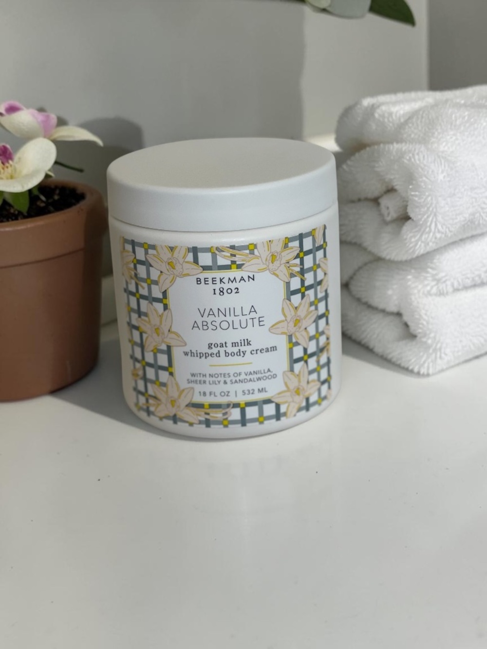 Beekman 1802 Vanilla Absolute Goat Milk Whipped Body Cream 18 oz New